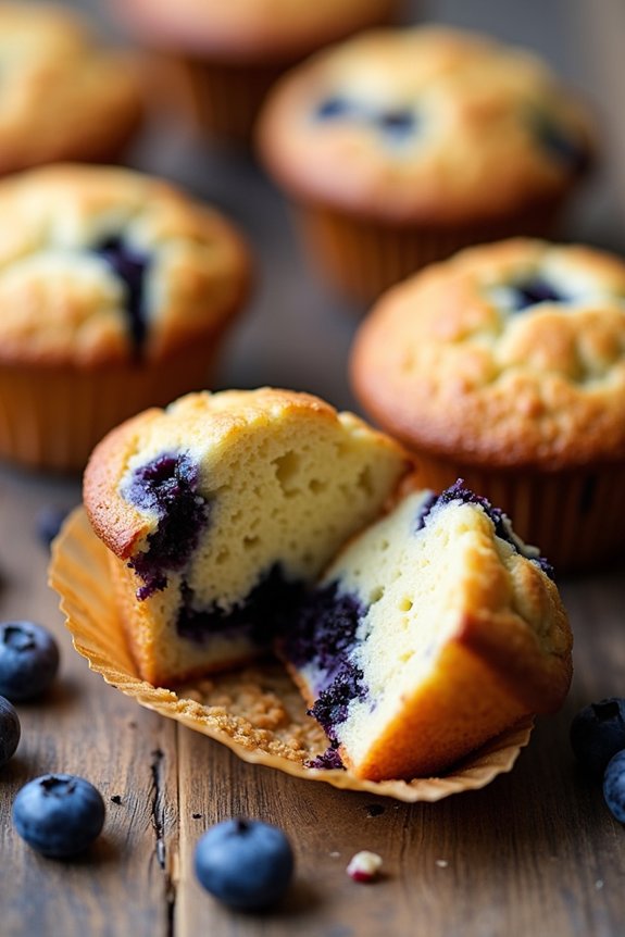 air fryer blueberry muffins