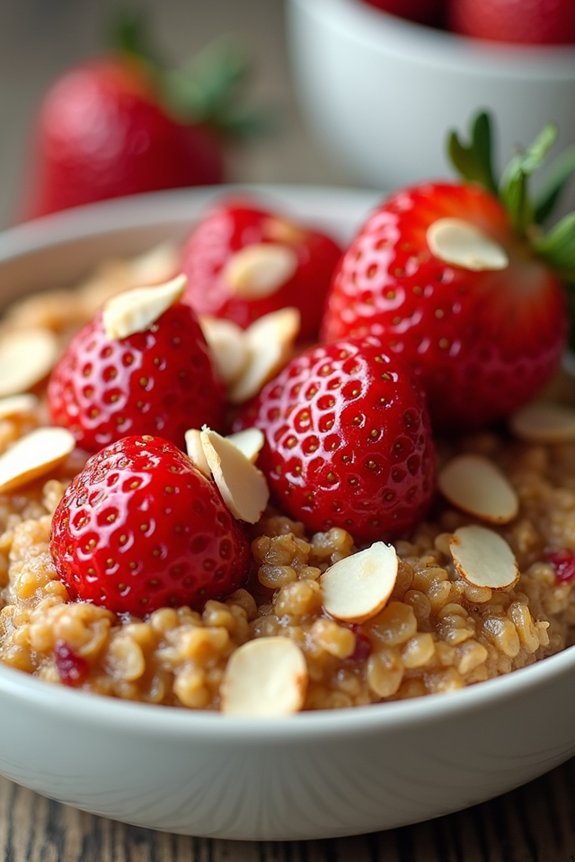 air fryer strawberry oatmeal fusion