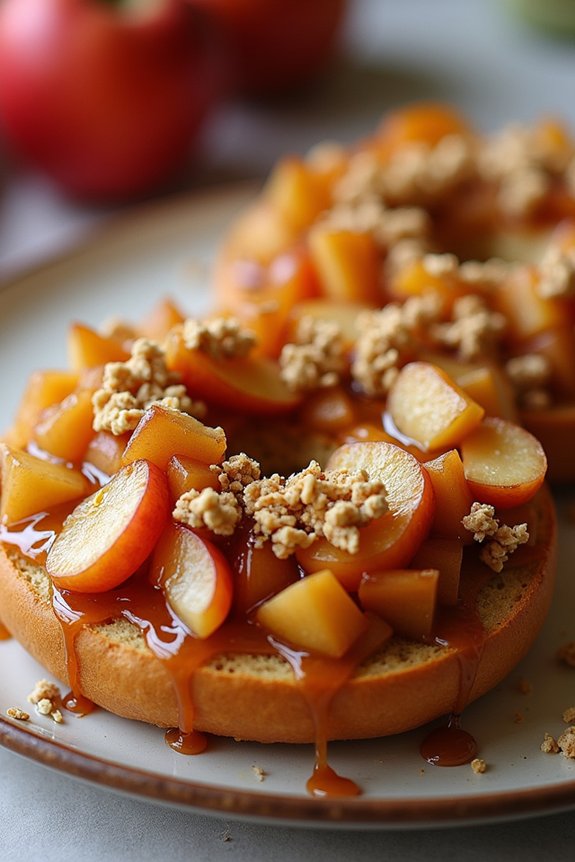 apple pie breakfast bagels