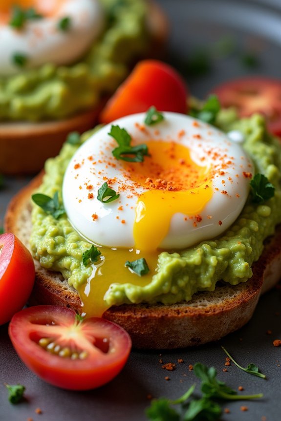 avocado poached egg toast