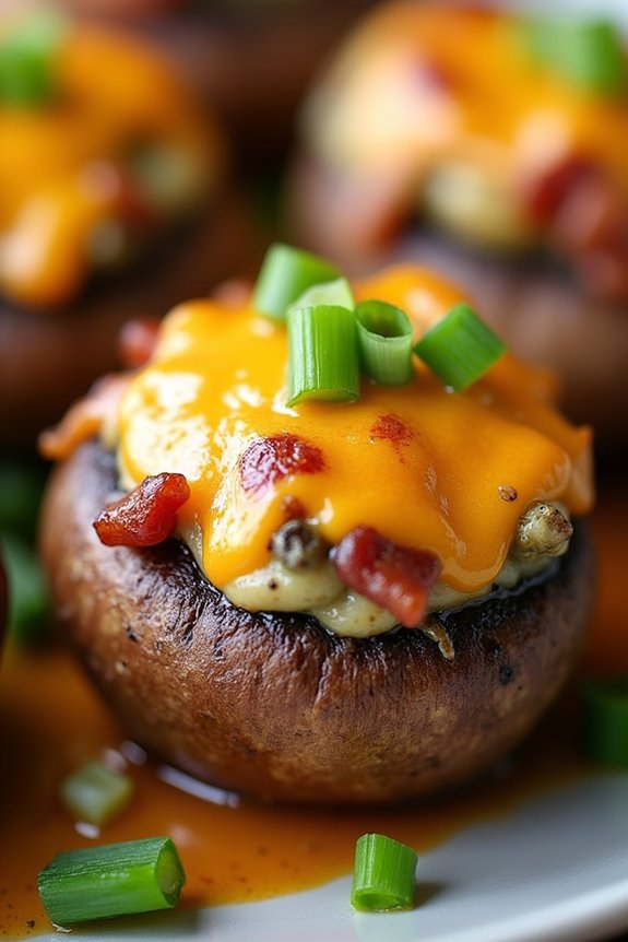 bacon and cheese mushrooms