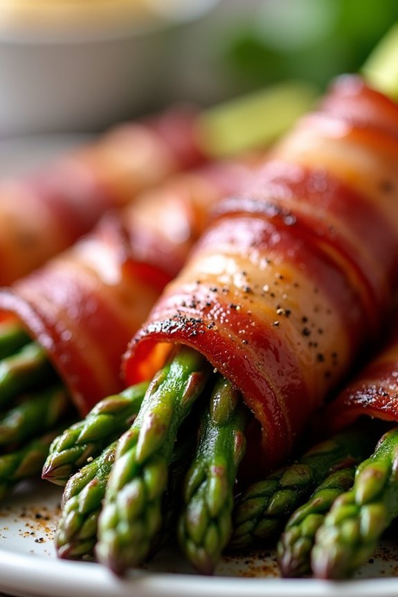 bacon wrapped asparagus air fryer