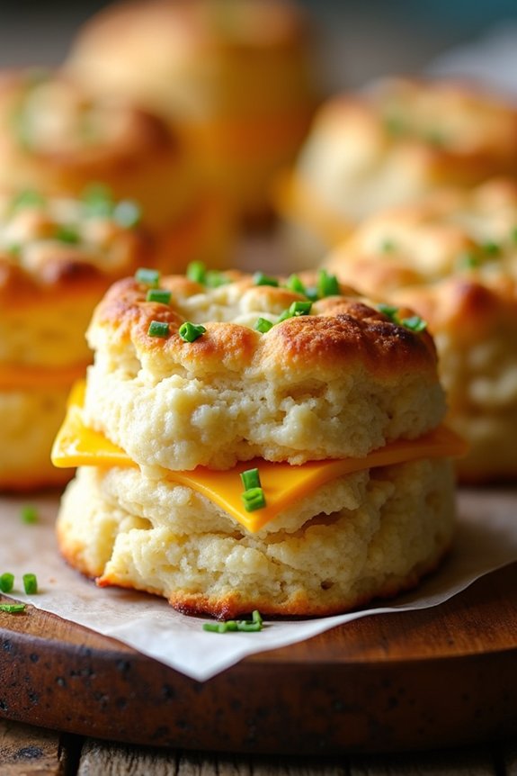 cheddar chive air fryer biscuits