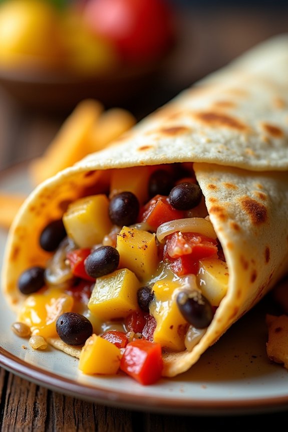 crispy air fryer burritos