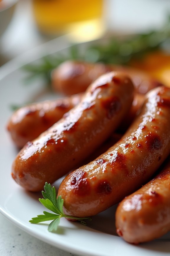 crispy air fryer sausages