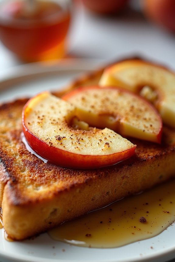 crispy apple cinnamon toast