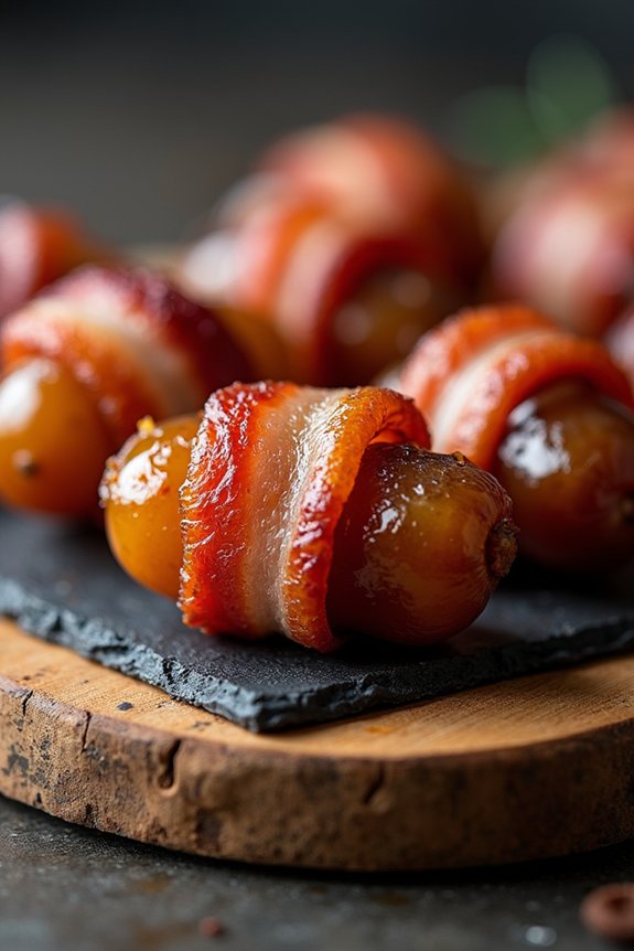 crispy bacon sweet dates