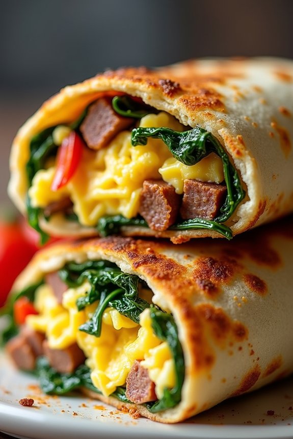 crispy breakfast burritos recipe