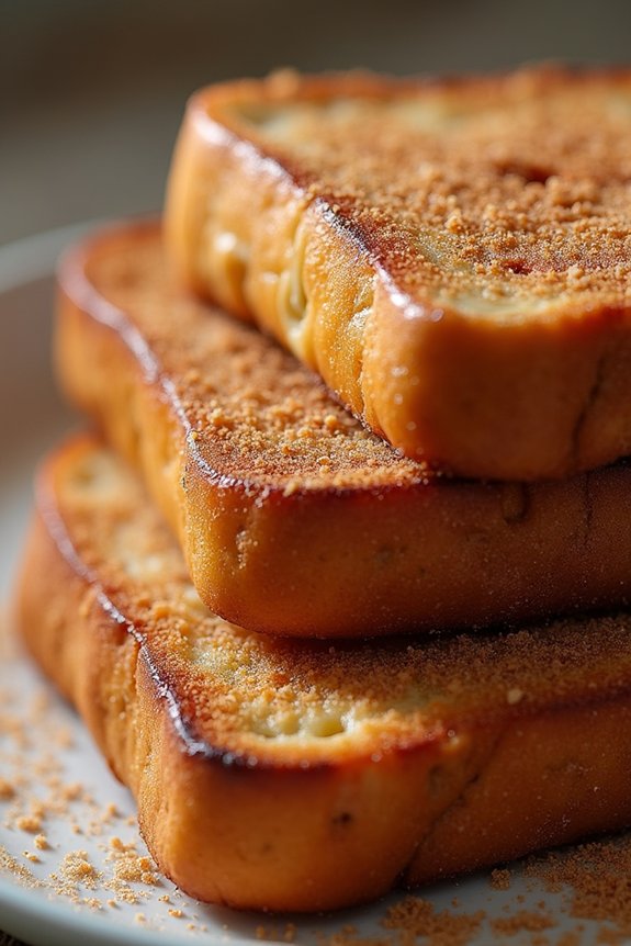 crispy cinnamon sugar toast
