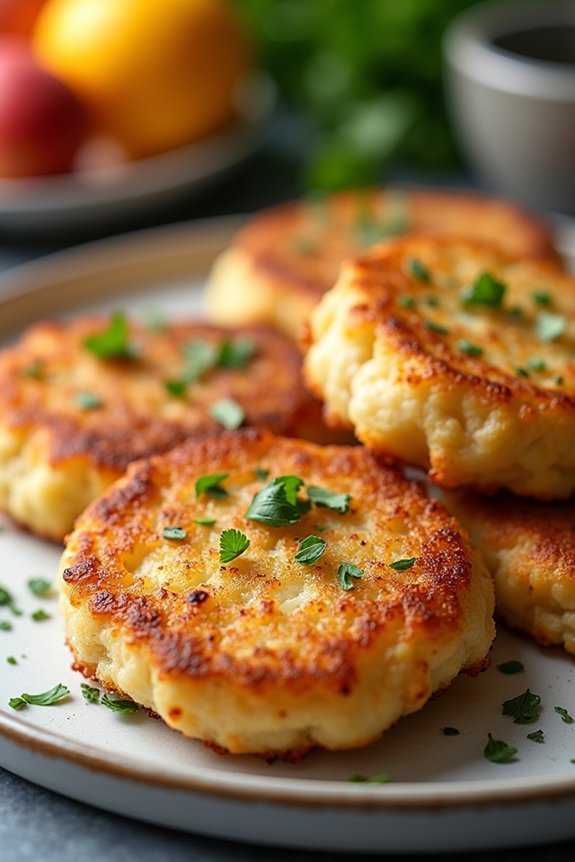 crispy cottage cheese fritters