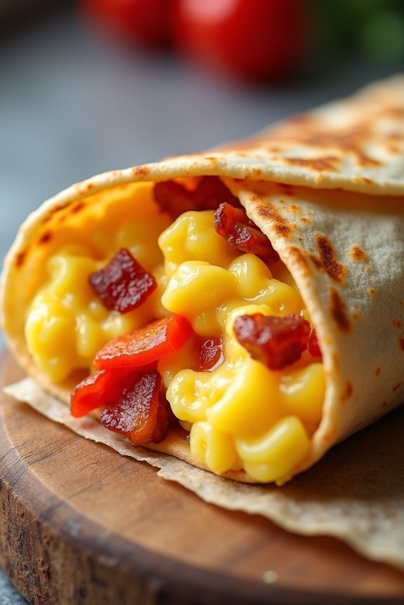 crispy customizable breakfast burritos
