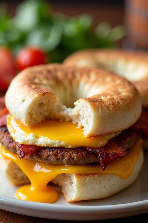 crispy customizable breakfast sandwiches