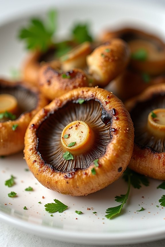 crispy flavorful air fryer mushrooms