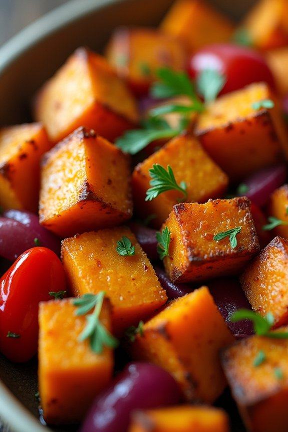 crispy sweet potato hash