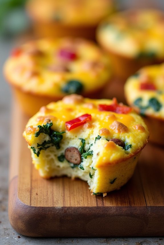 fluffy air fryer egg muffins
