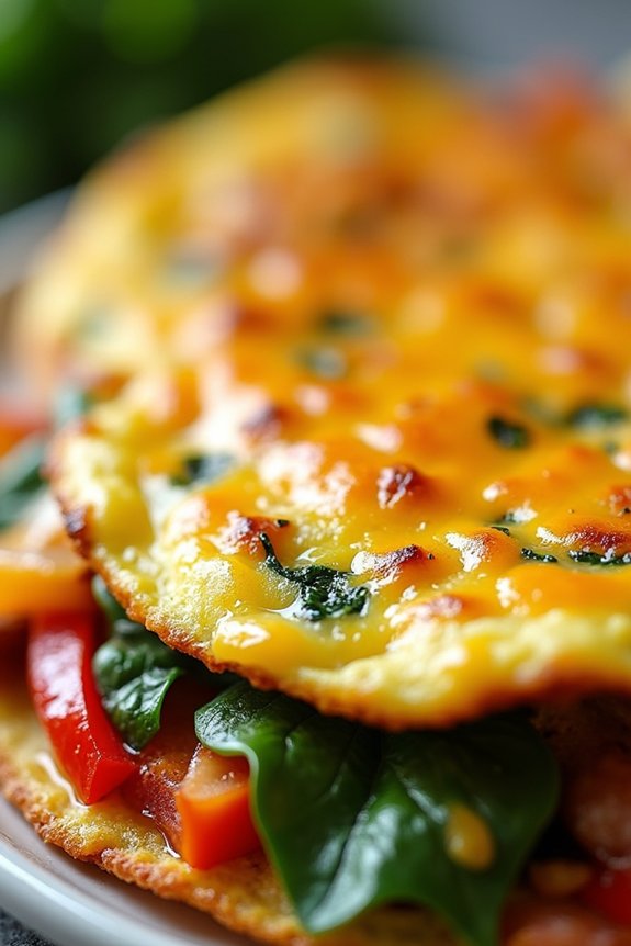 fluffy air fryer omelette recipe