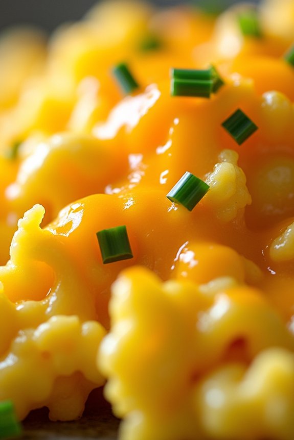 fluffy air fryer scrambled eggs