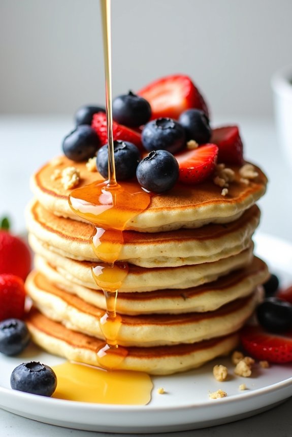 fluffy greek yogurt pancakes