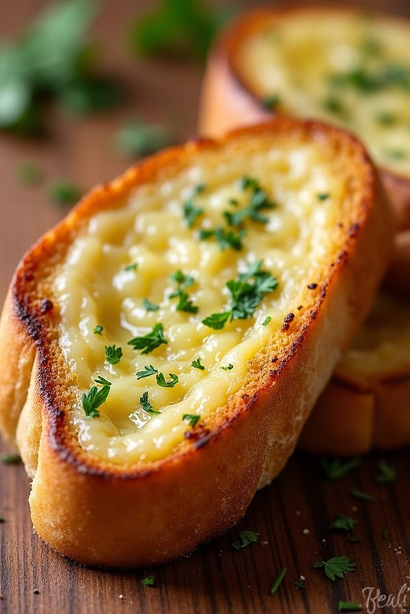 garlic parmesan air fryer toast