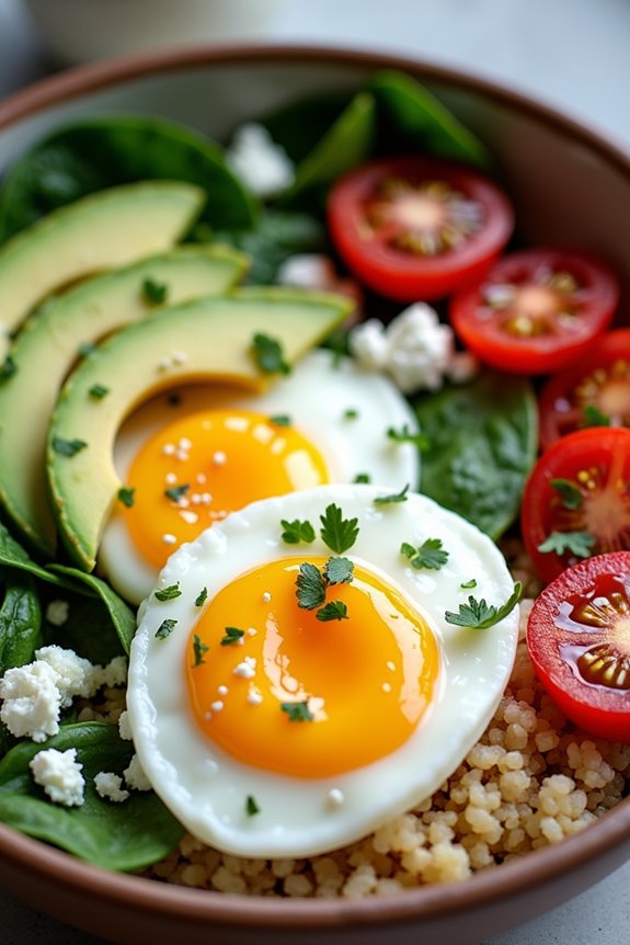 gluten free quinoa breakfast bowl