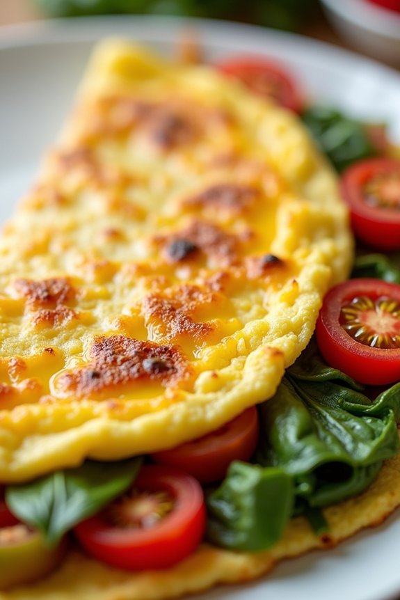 healthy air fryer omelette