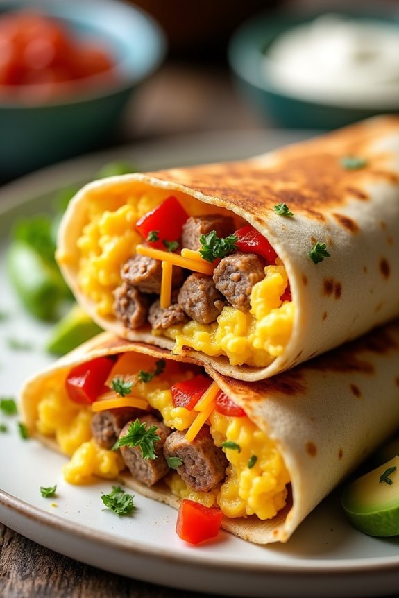 keto breakfast burritos recipe