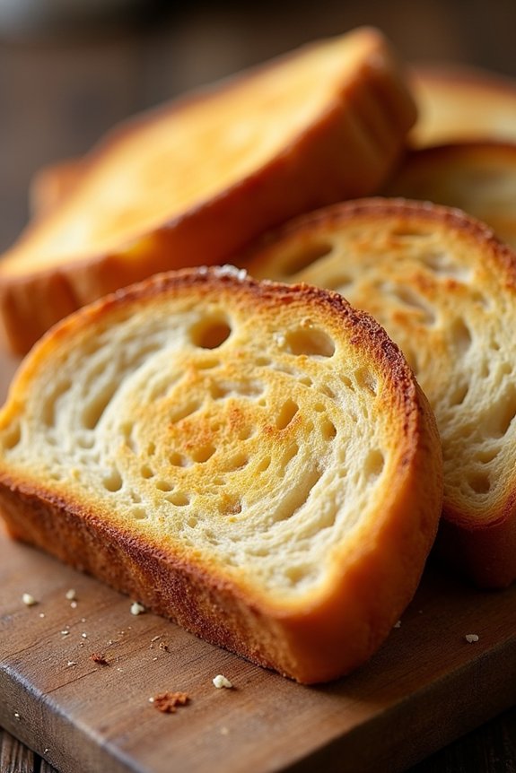 perfectly toasted air fryer bread