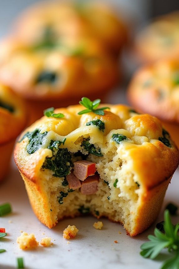 protein packed air fryer muffins