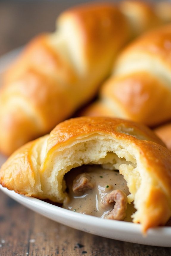sausage gravy crescent rolls