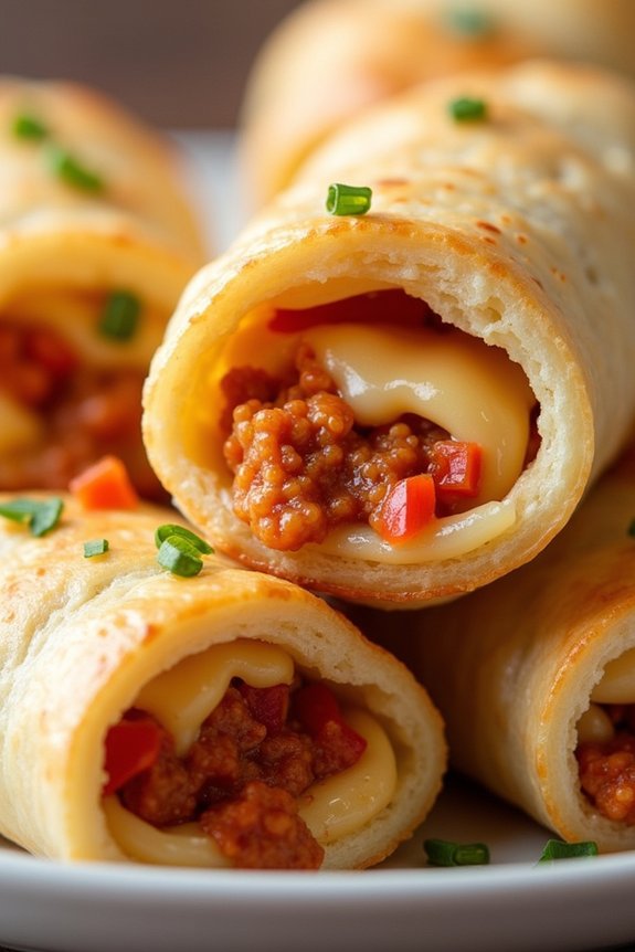 spicy chorizo crescent roll wraps