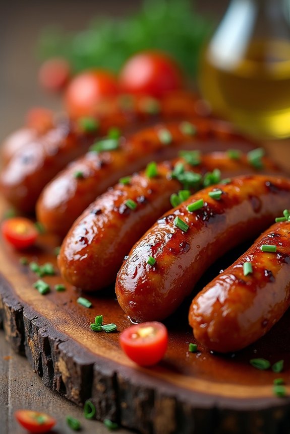 spicy smoky breakfast sausages