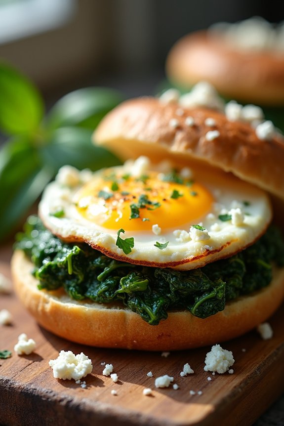 spinach and feta breakfast muffins
