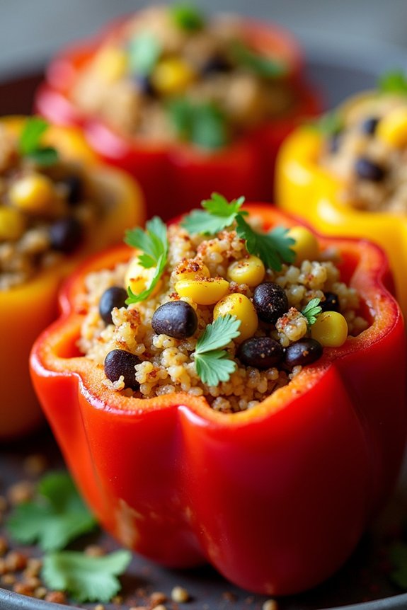 vegan stuffed bell peppers