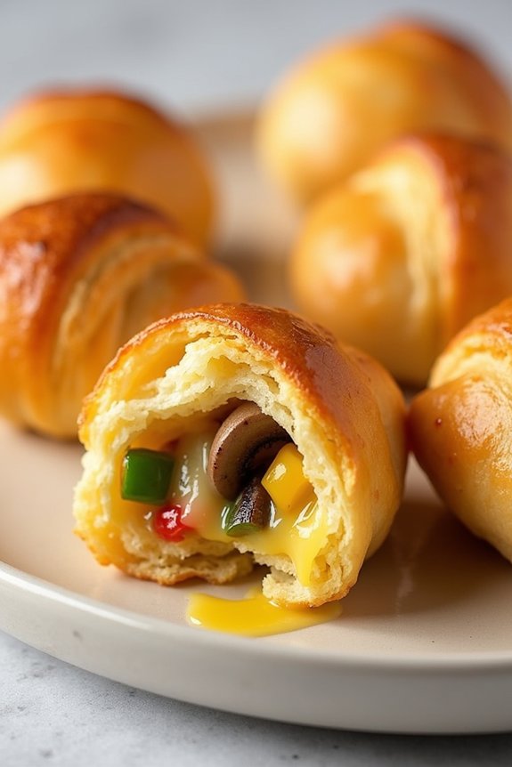 veggie filled crescent roll bites