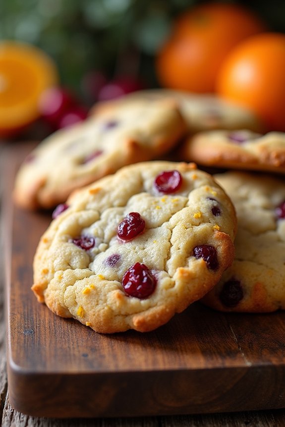 cranberry orange air fryer cookies