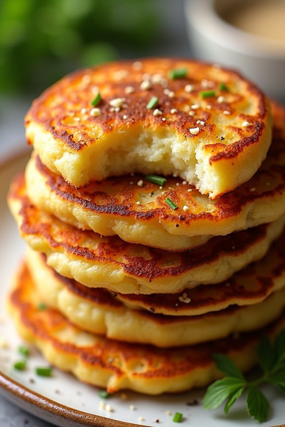 crispy air fried potato pancakes