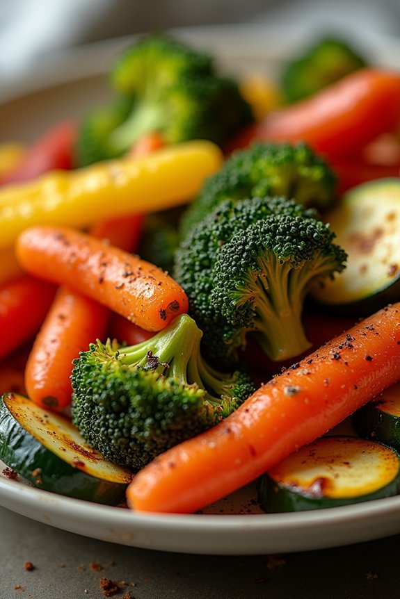 crispy air fried vegetables
