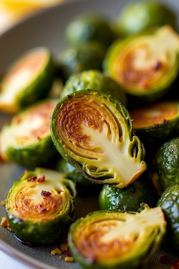 crispy air fryer sprouts