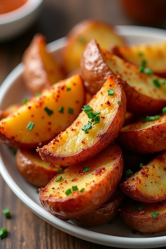 crispy cajun seasoned air fried potatoes