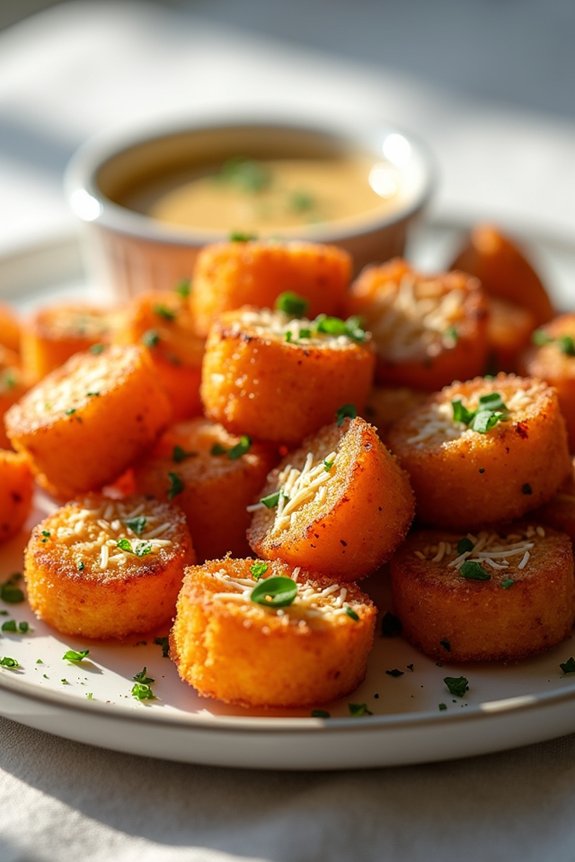 crispy healthy sweet potato tots