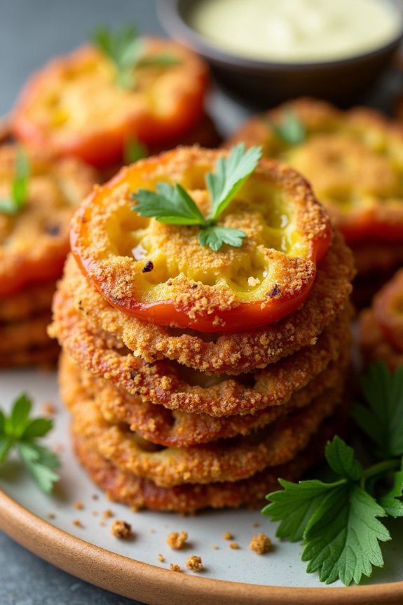 crispy spicy cajun tomatoes