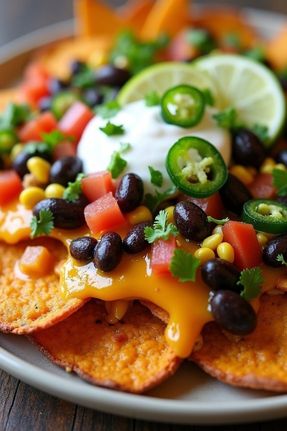 crispy sweet potato nachos