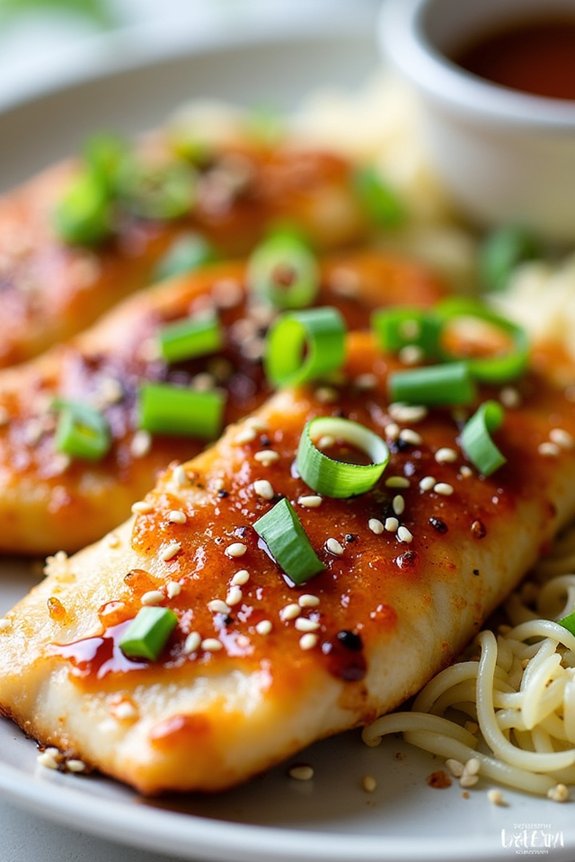 ginger soy air fryer tilapia