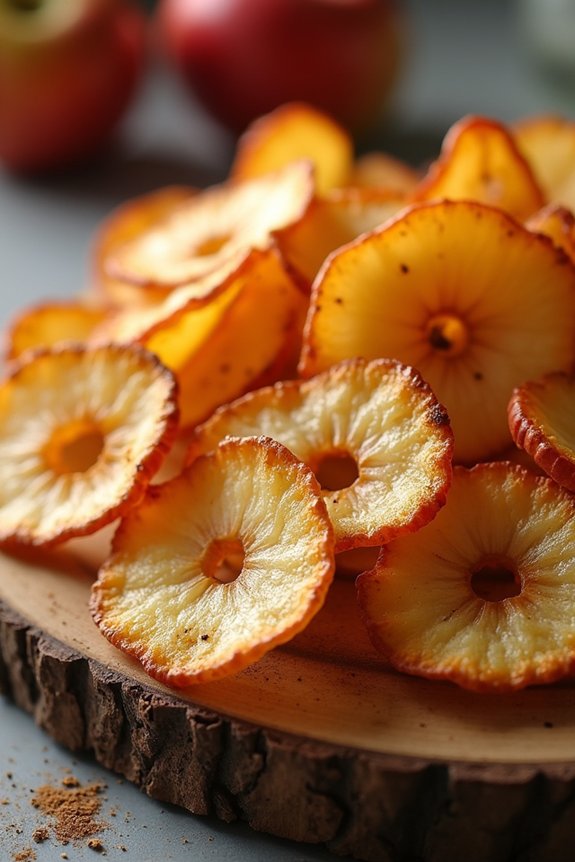 healthy air fryer apple chips