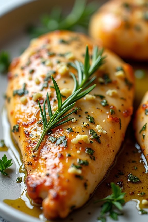 herb marinated air fryer chicken