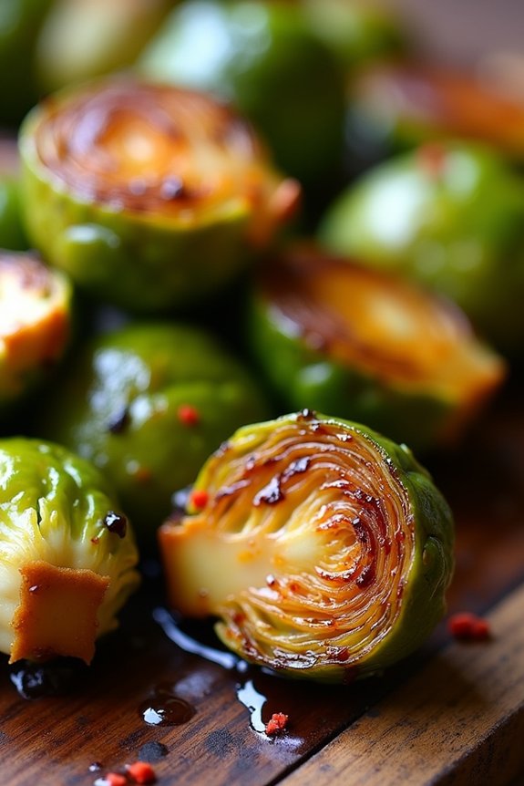 honey glazed brussels sprouts