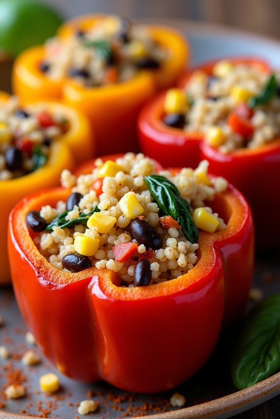 quinoa stuffed bell peppers recipe