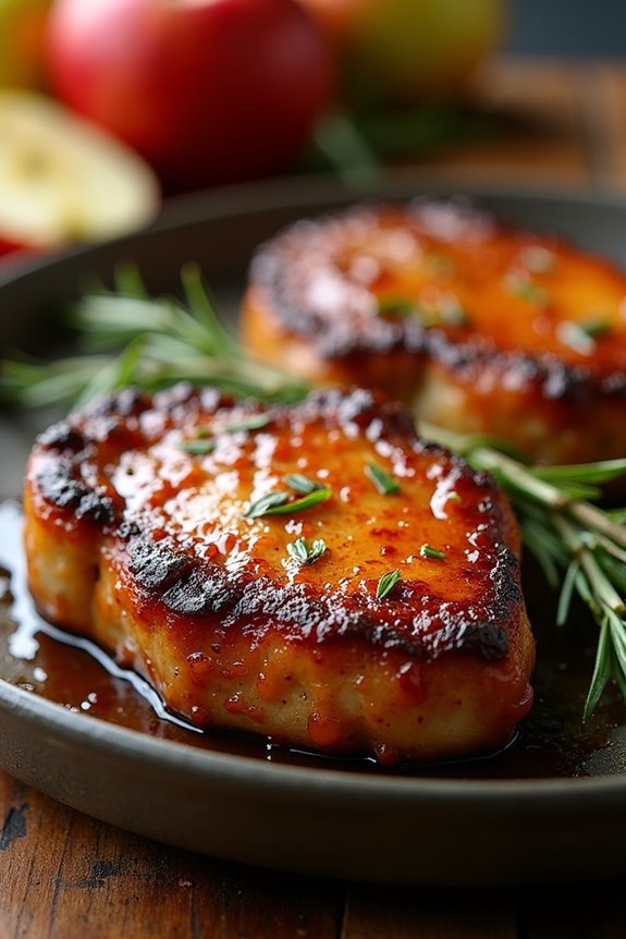 air fryer apple cider pork