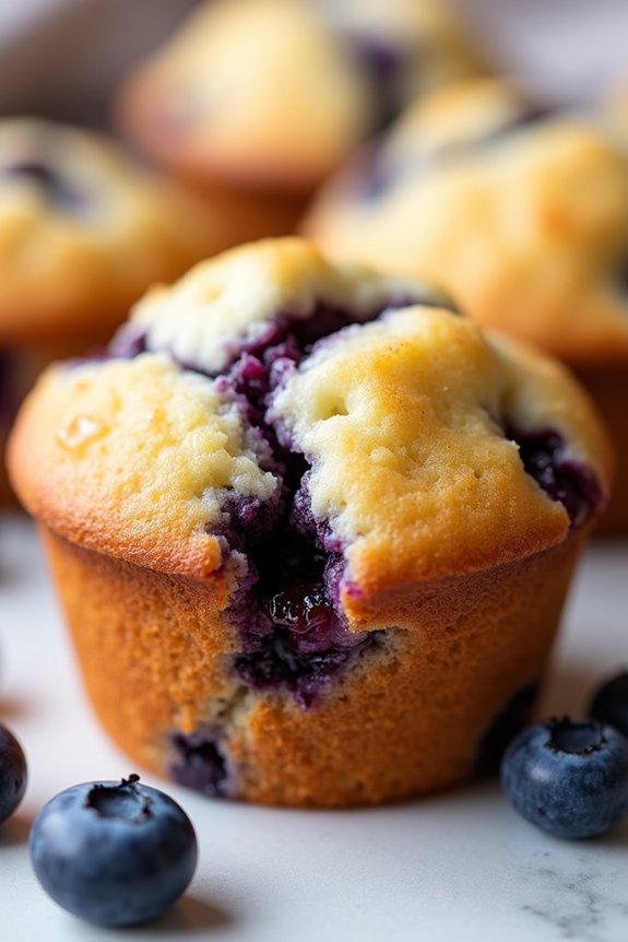 air fryer blueberry muffins