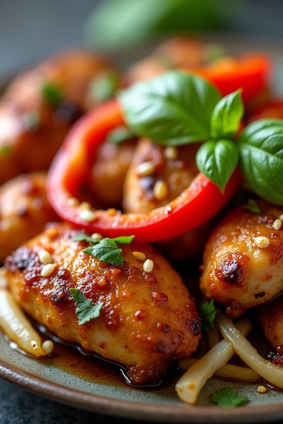 air fryer thai basil chicken